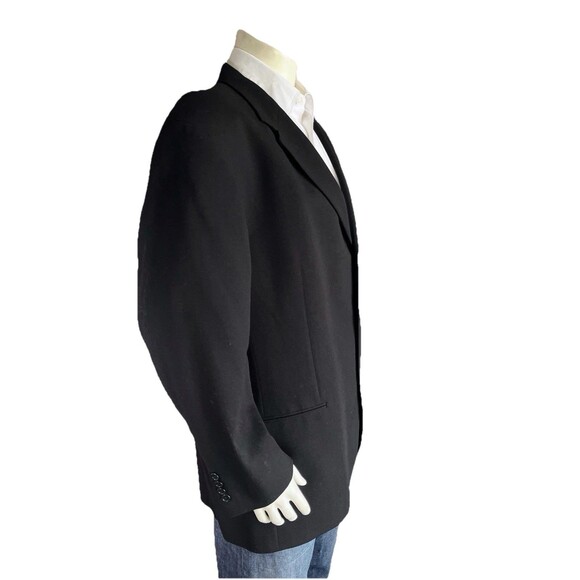 Hugo Boss Einstein Blazer Men's Size 48R Black Textured 100% Virgin Wool Jacket - Picture 4 of 13